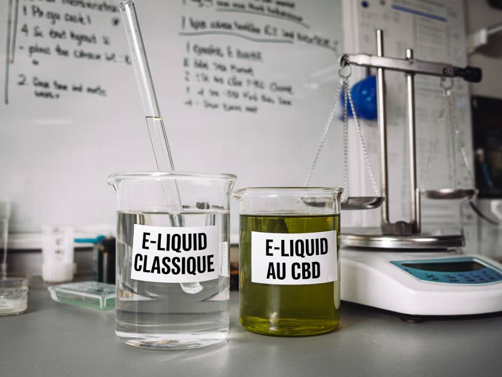 Les différences entre e-liquide classique et e-liquide au CBD